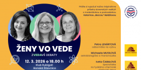 Pozvánka na podujatie Ženy vo vede – ZVEDAVÉ DEBATY