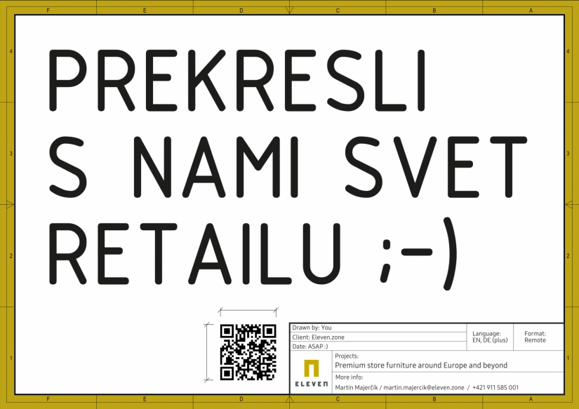 Pracovná ponuka v spoločnosti  ELEVEN ZONE