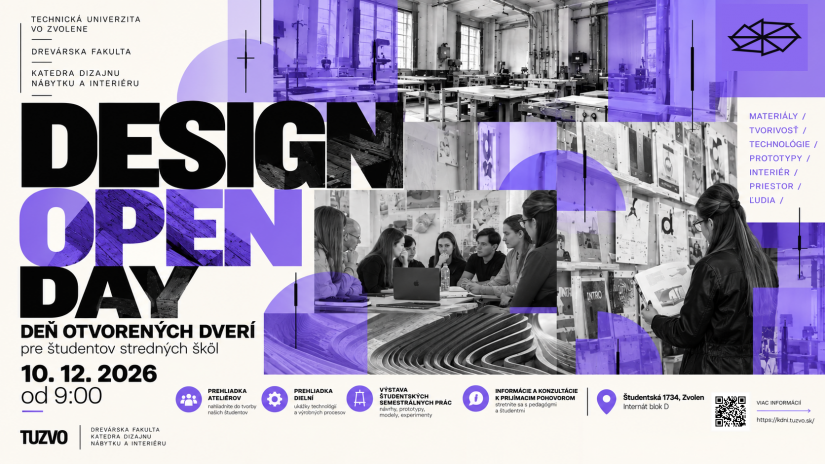 DESIGN OPEN DAY 2026 | DEŇ OTVORENÝCH DVERÍ