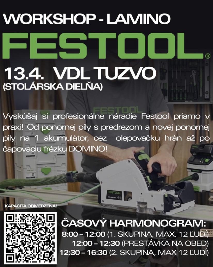 Workshop FESTOOL – LAMINO