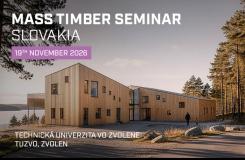 MASS TIMBER SEMINAR po prvýkrát na Slovensku: odborníci na drevostavby sa stretnú na TU vo Zvolene